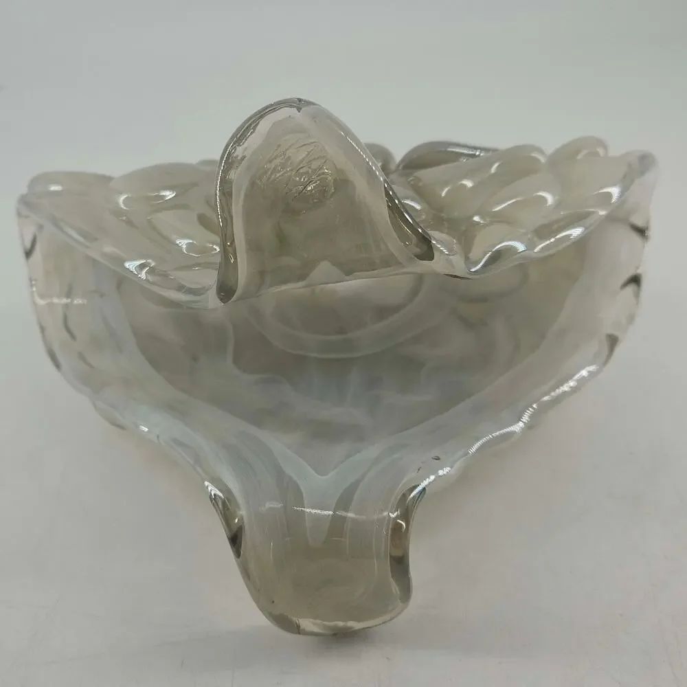 Unique Hand blown Studio Art Glass Letter or Napkin Holder
